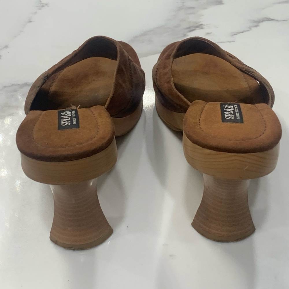 Splash 70’s Patchwork Mules. Size 6 - image 4